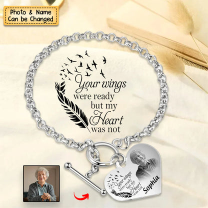 National Parents' Day❤Personalized Engraved Heart Bracelet I'm Always With You - Memorial Gift For Family, Friend