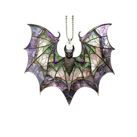 Bat Purple Acrylic Ornament - Bat lovers gift